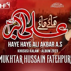 Nohay 2025  HAYE HAYE ALI AKBAR ع  Mukhtar Fatehpuri  Noha 2023  Noha Ali Akbar  Nazim
