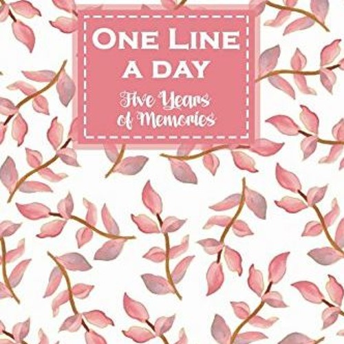 ( x23 ) One Line a Day, Five Years of Memories: Pastel Pink, A Five Year Memoir, 6x9 Dated and Lined