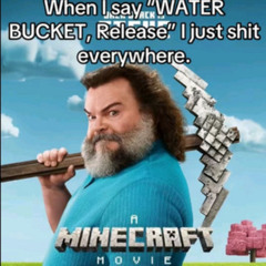 I am placing blocks and shit cuz I'm in fuckin' Minecraft