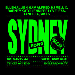 Tangela | Boiler Room: Sydney