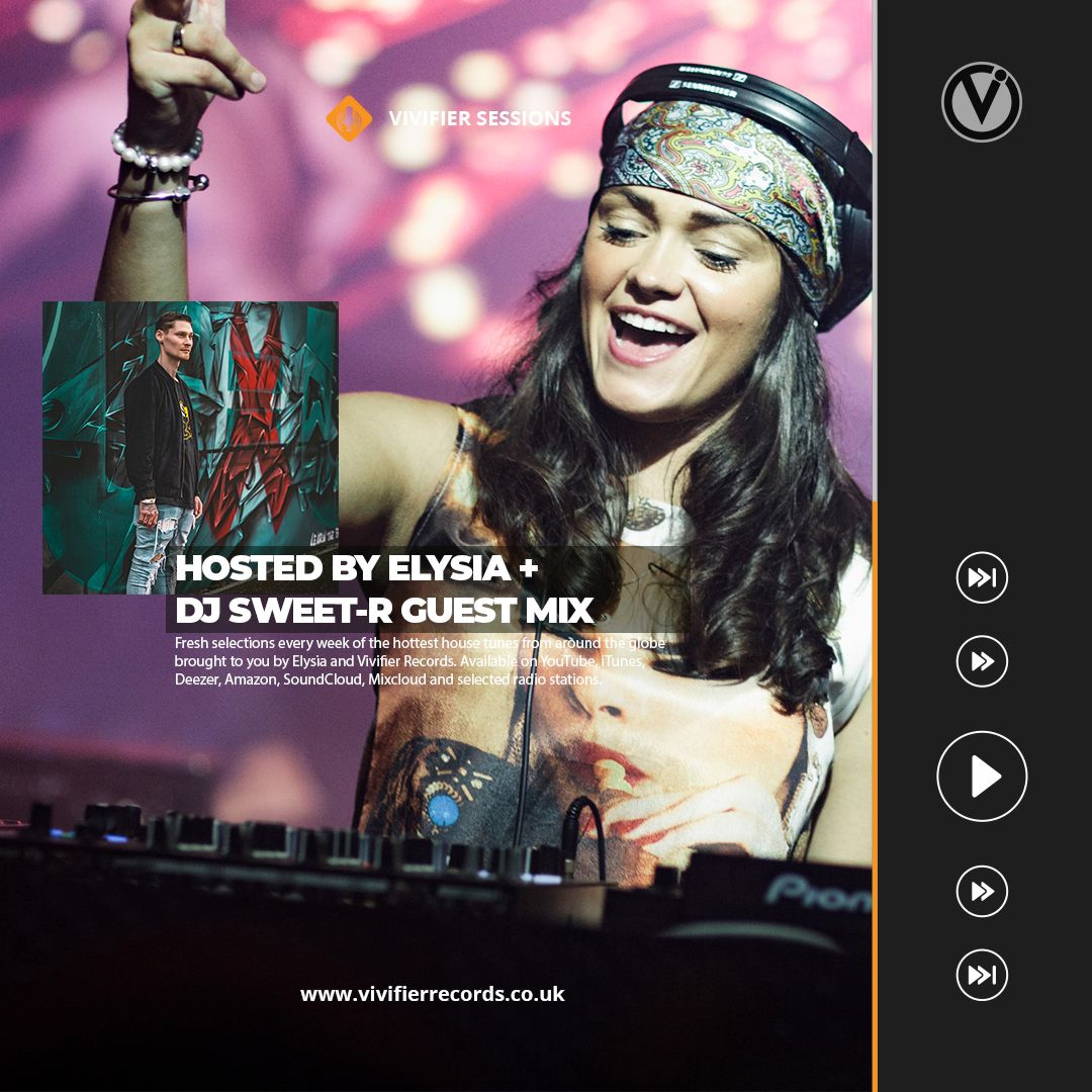 Vivifier Sessions [Episode #272 DJ Sweet-R Guest Mix] Presented by Elysia 20/07/24 episode artwork