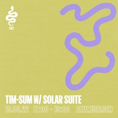 tim-sum w/ Solar Suite - Aaja Channel 2 - 19 08 22