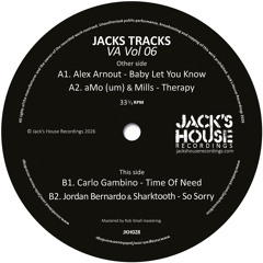 B1. Carlo Gambino - "Time Of Need" Jacks Tracks VA Vol 6 -VINYL ONLY preview.