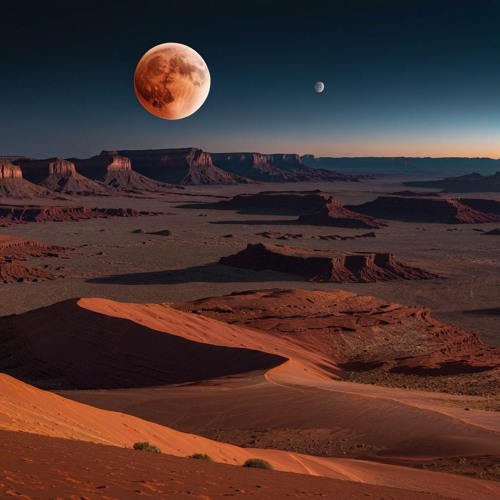 Full Moon on Mars Feb 2025