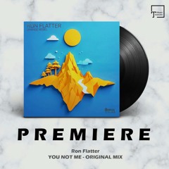 PREMIERE: Ron Flatter - You Not Me (Original Mix) [POUR LA VIE]
