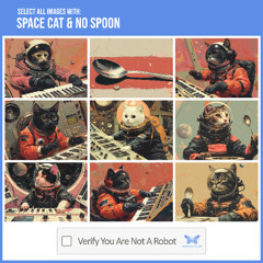 Space Cat & No Spoon - Verify You Are Not A Robot (Sample)