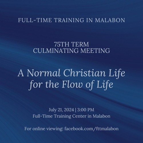 There Flows Forth Water (FTTMA 75th Term Culminating Meeting)