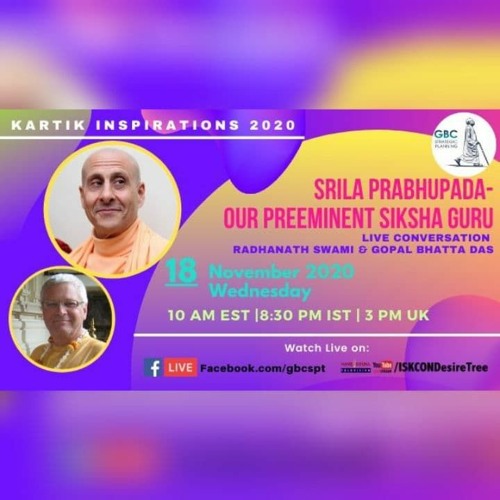 Stream GBC SPT- 'Srila Prabhupada - Our Preeminent Siksha Guru' With ...