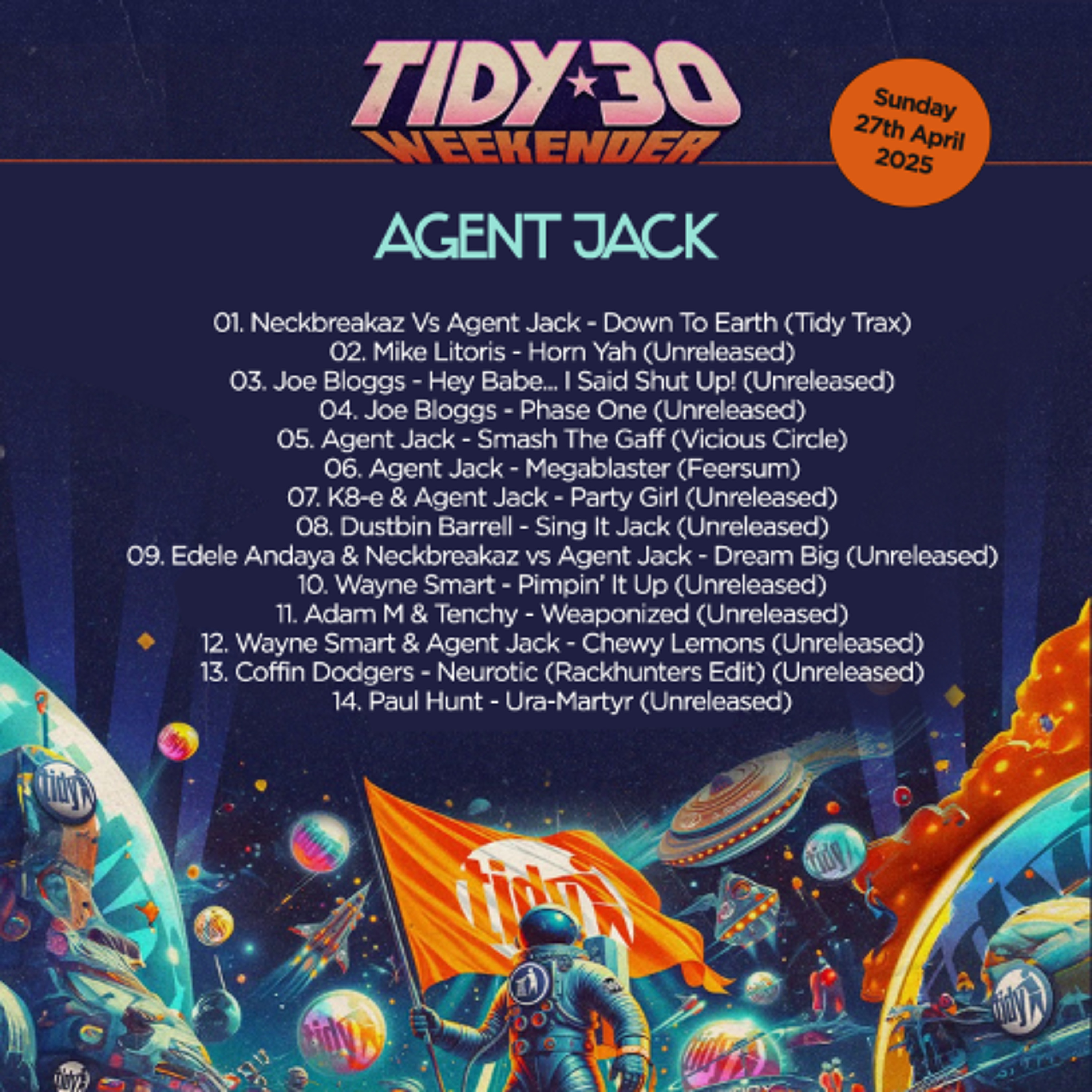 Agent Jack - Tidy Weekender - April 2025 episode artwork