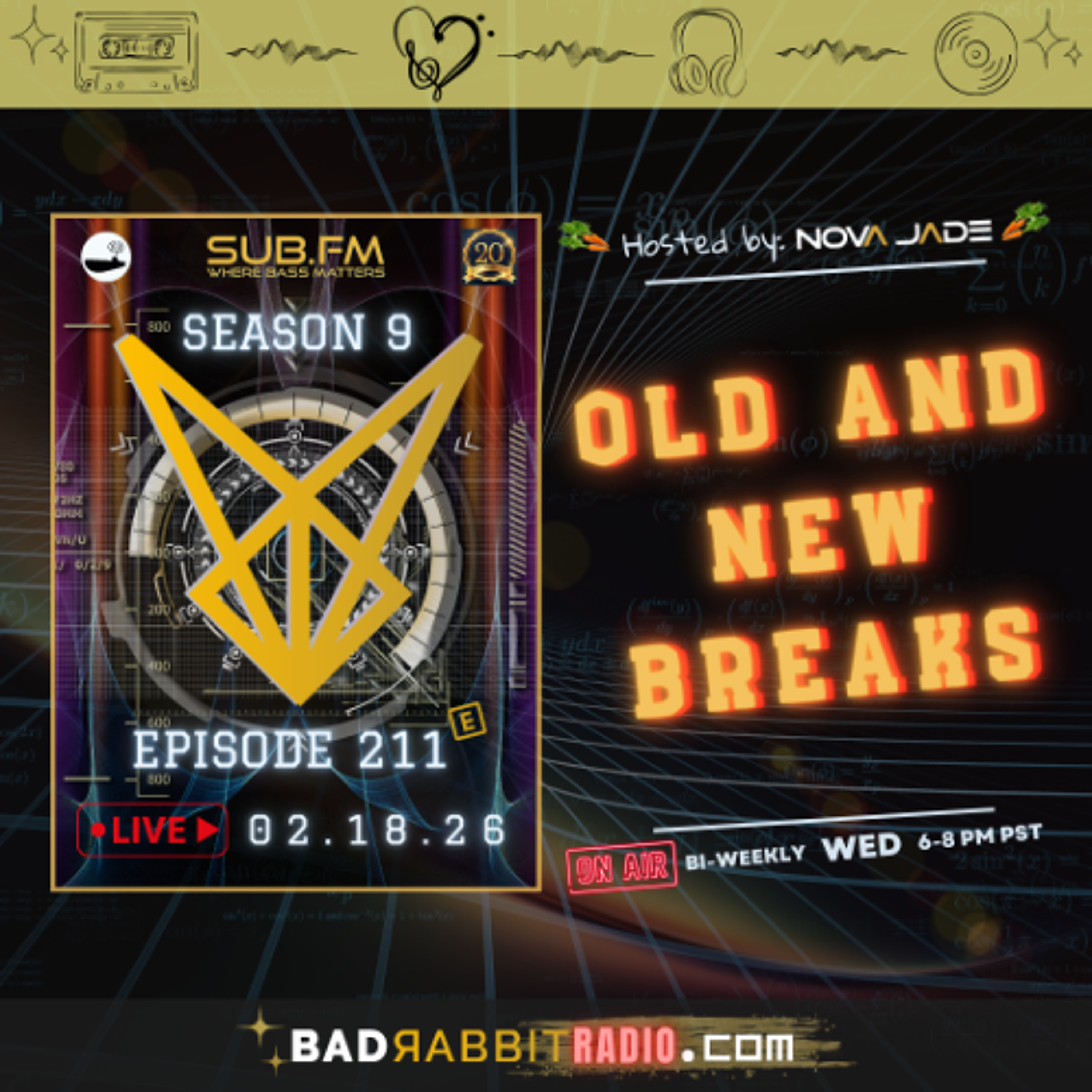 Bad Rabbit Radio S9 EP211 with Nova Jade - 18 Feb 2026 episode artwork