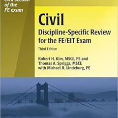 [*Doc] PPI Civil Discipline-Specific Review for the FE/EIT Exam, 3rd Edition (Paperback) – A Co