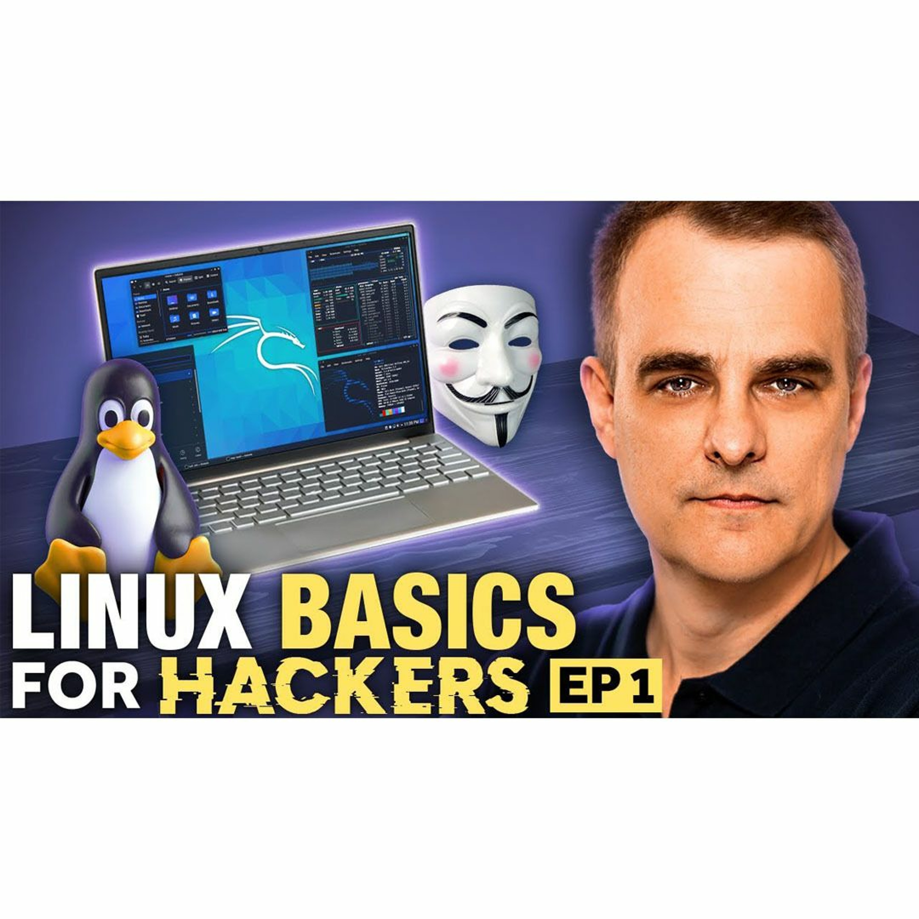 cover of episode #438: Linux for Hackers Tutorial (And Free Courses)