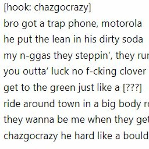 wtf is a chaz go crazy lol prod me