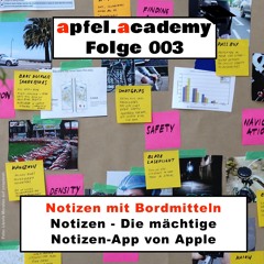 003 Apfel-Academy: Notizen-App