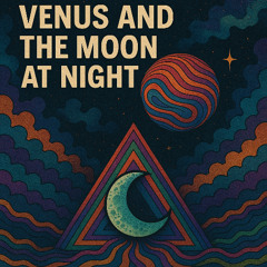 Venus And The Moon At Night