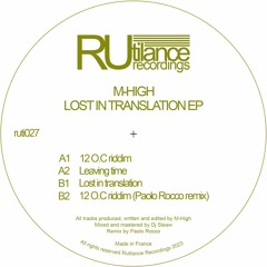 M-High - Lost In Translation EP - ruti027
