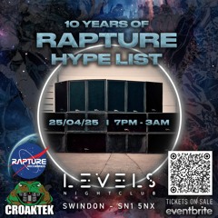 10 Years Of Rapture Event Hype List