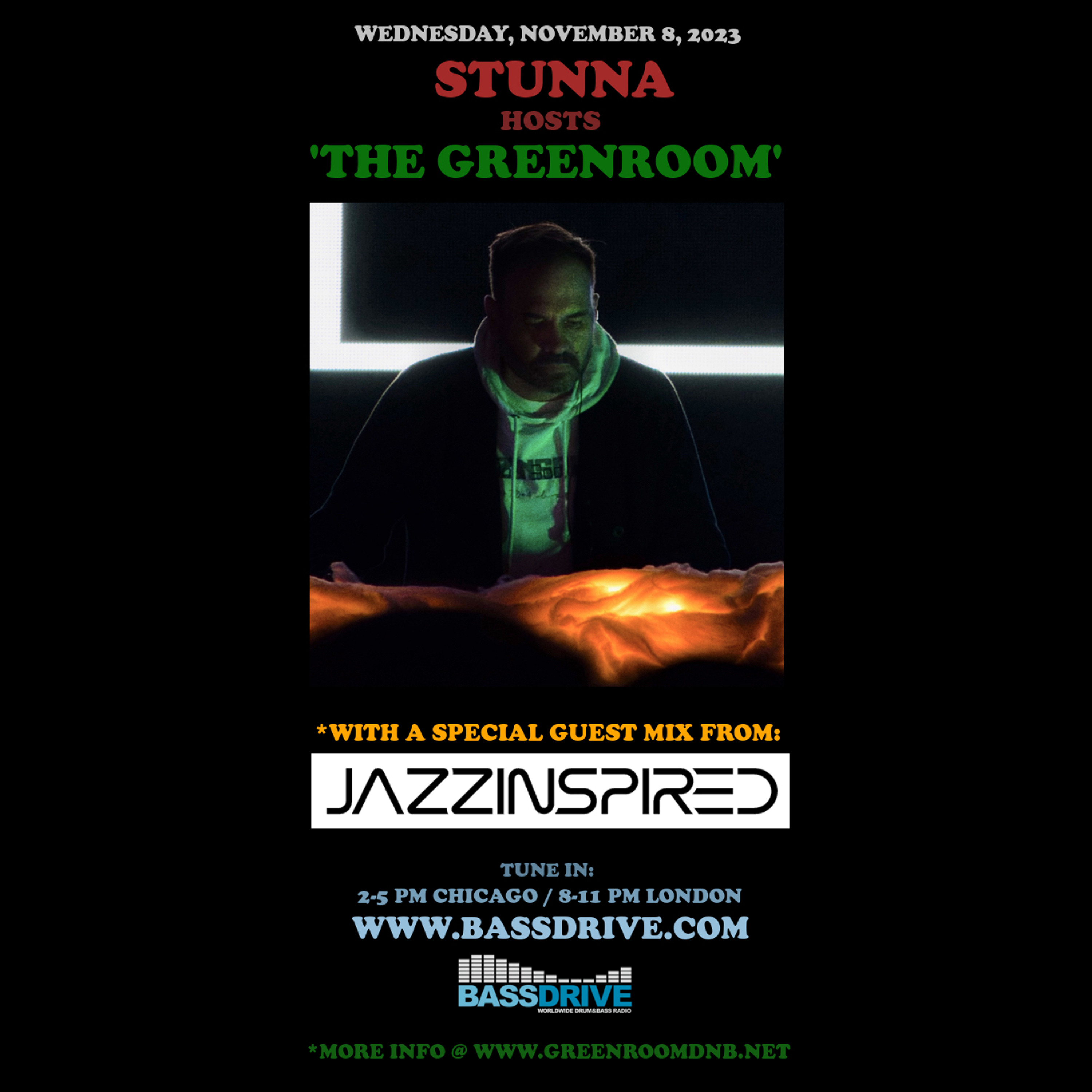 STUNNA Hosts THE GREENROOM with JazzInspired Guest Mix November 8 2023 episode artwork