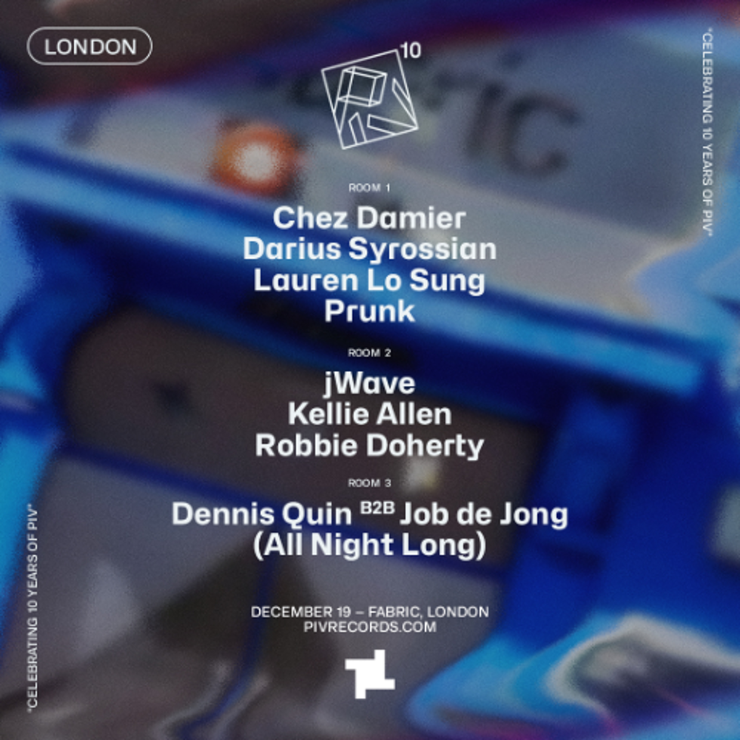 PRUNK B2B DARIUS SYROSSIAN - PIV at FABRIC LONDON - December 2025 episode artwork