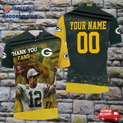 Green Bay Packers Nfc Noth Champions Thank You Fans The Pack Is Bad Personalized Polo Shirt