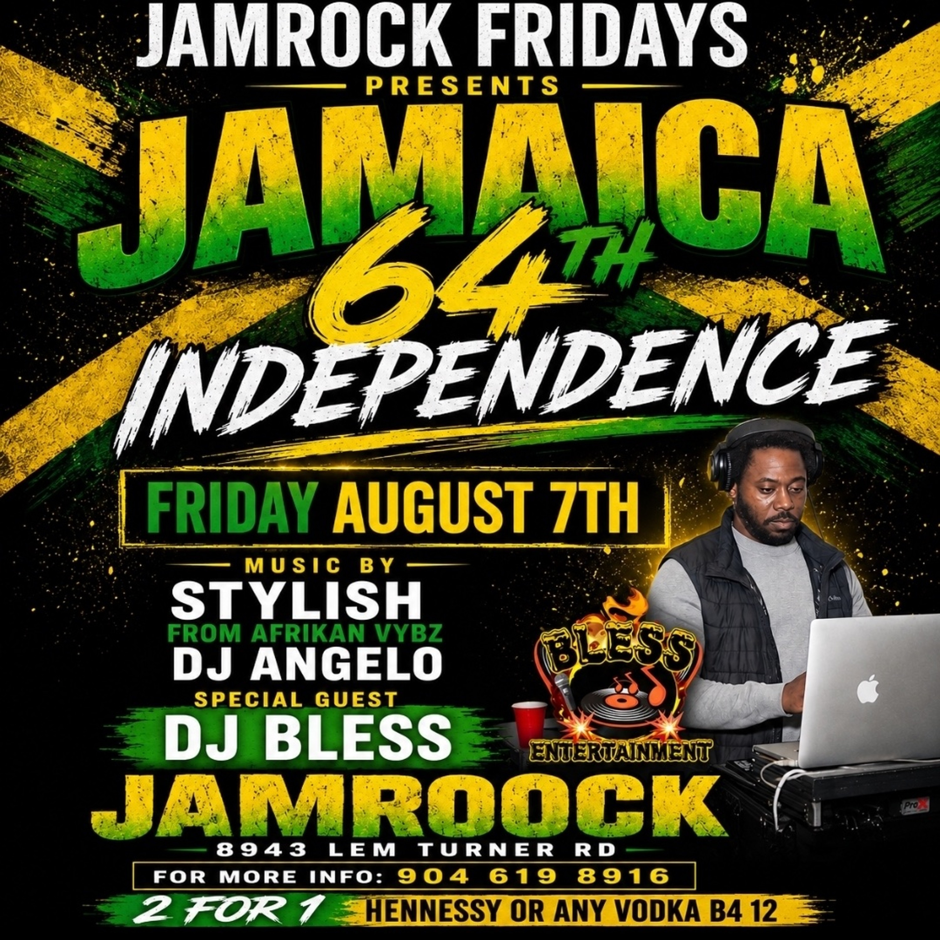 JAMROCK FRIDAYS JAMAICA 64TH INDEPENDENCE BASH MUSIC BY DJ BLESS DJ ANGELO DJ STYLISH 🔥🔥💥💥 episode artwork