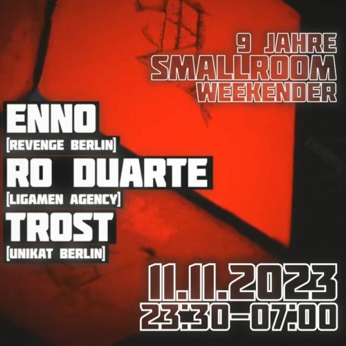 Trost /// Closing 9 Years Smallroom Weekender at Bielefeld 11.11.23