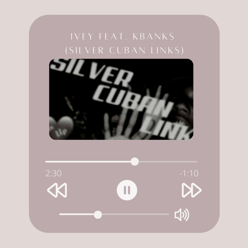 Silver Cuban Links Ivey Ft. On Soulja
