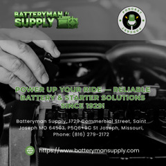 Power Up Your Ride — Reliable Battery & Starter Solutions Since 1929!