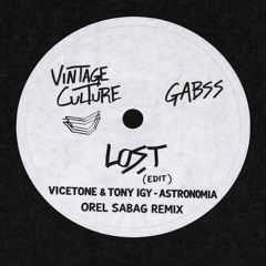 Tony Igy - Astronomia vs Vintage Culture Gabss - Lost (Orel Sabag Remix )