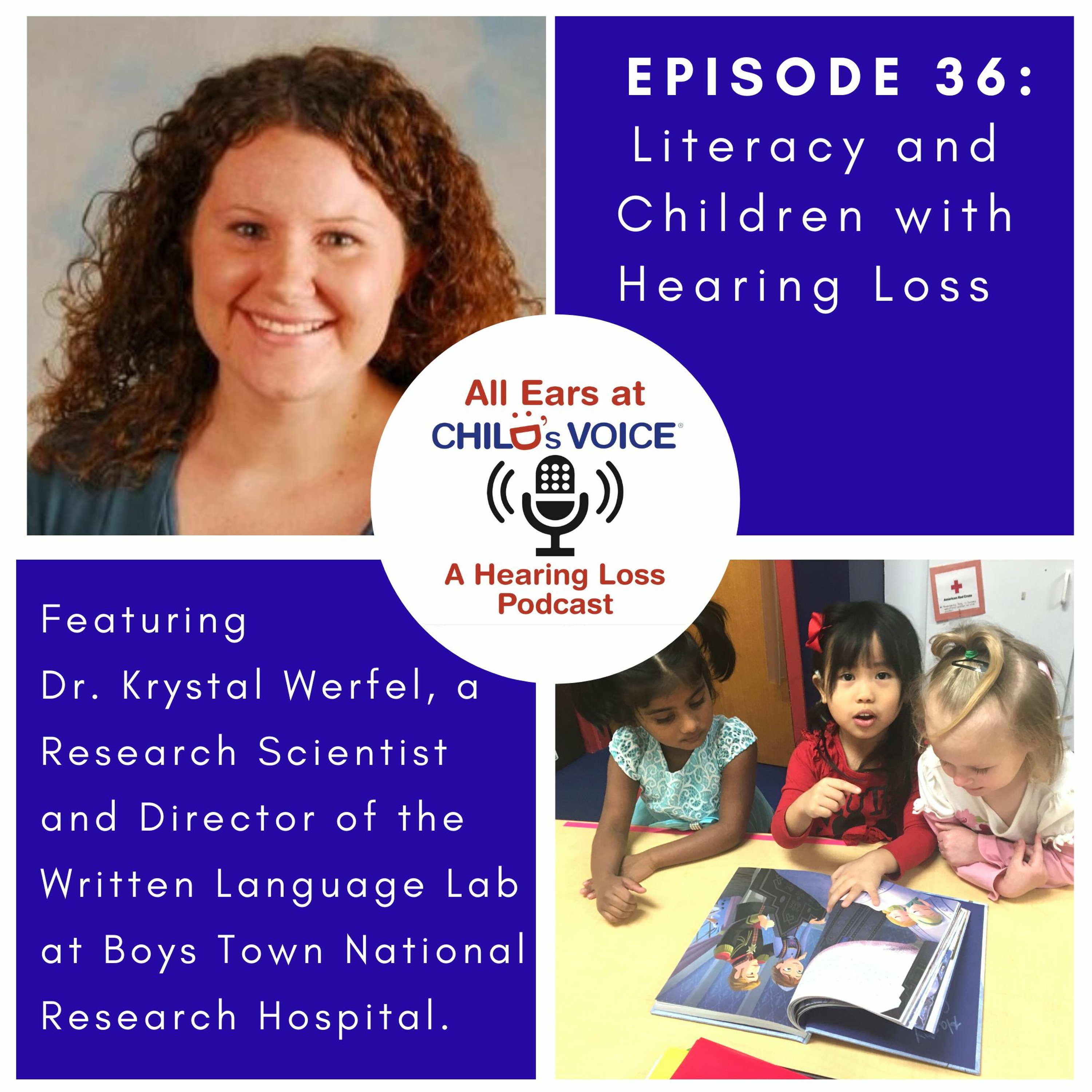 #36 Literacy and Children with Hearing Loss with Dr. Krystal Werfel