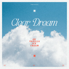 clear dream on vanilla ice cream