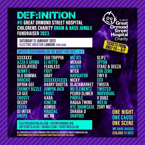 Great Ormond Street Hospital Children's Charity DNB Fundraiser