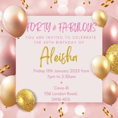 Glamzino @ Alesha's 40th @ Cava-Ri 13-01-23