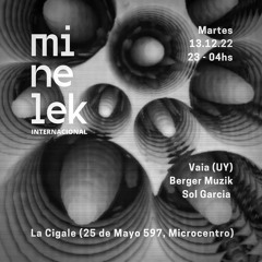 Set Live para MINELEK. Buenos Aires, vivo parte 1