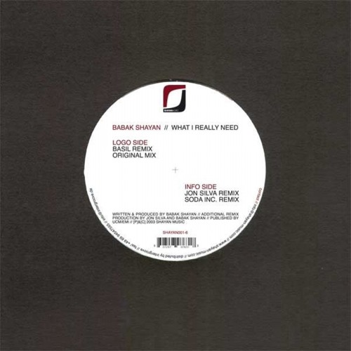 Babak Shayan What I Really Need Jon Silva Remix