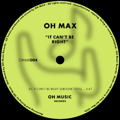 It Can't Be Right (Groove Tool)