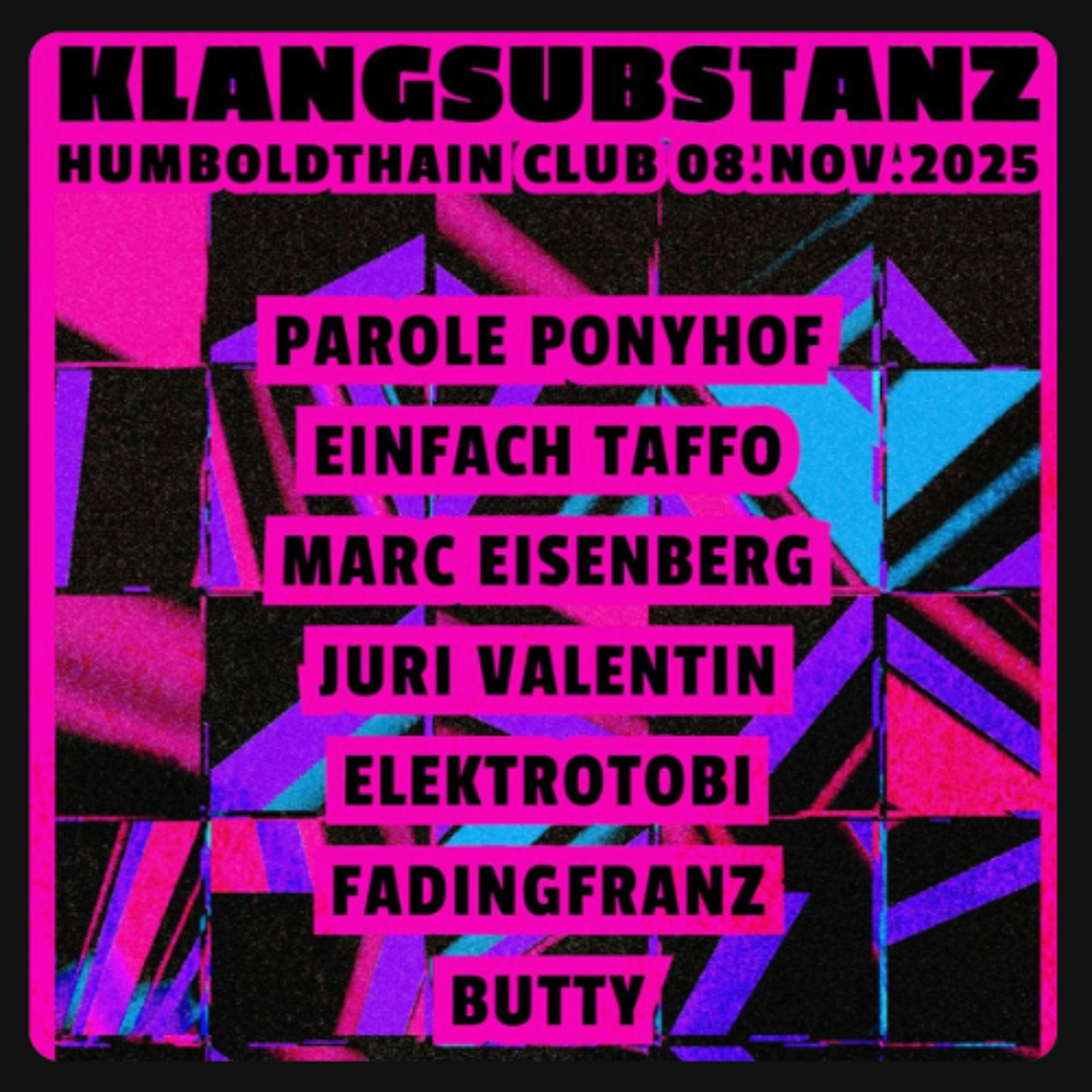 2025 Parole Ponyhof @ KLANGSUBSTANZ (Opening) - Humboldthain Club episode artwork
