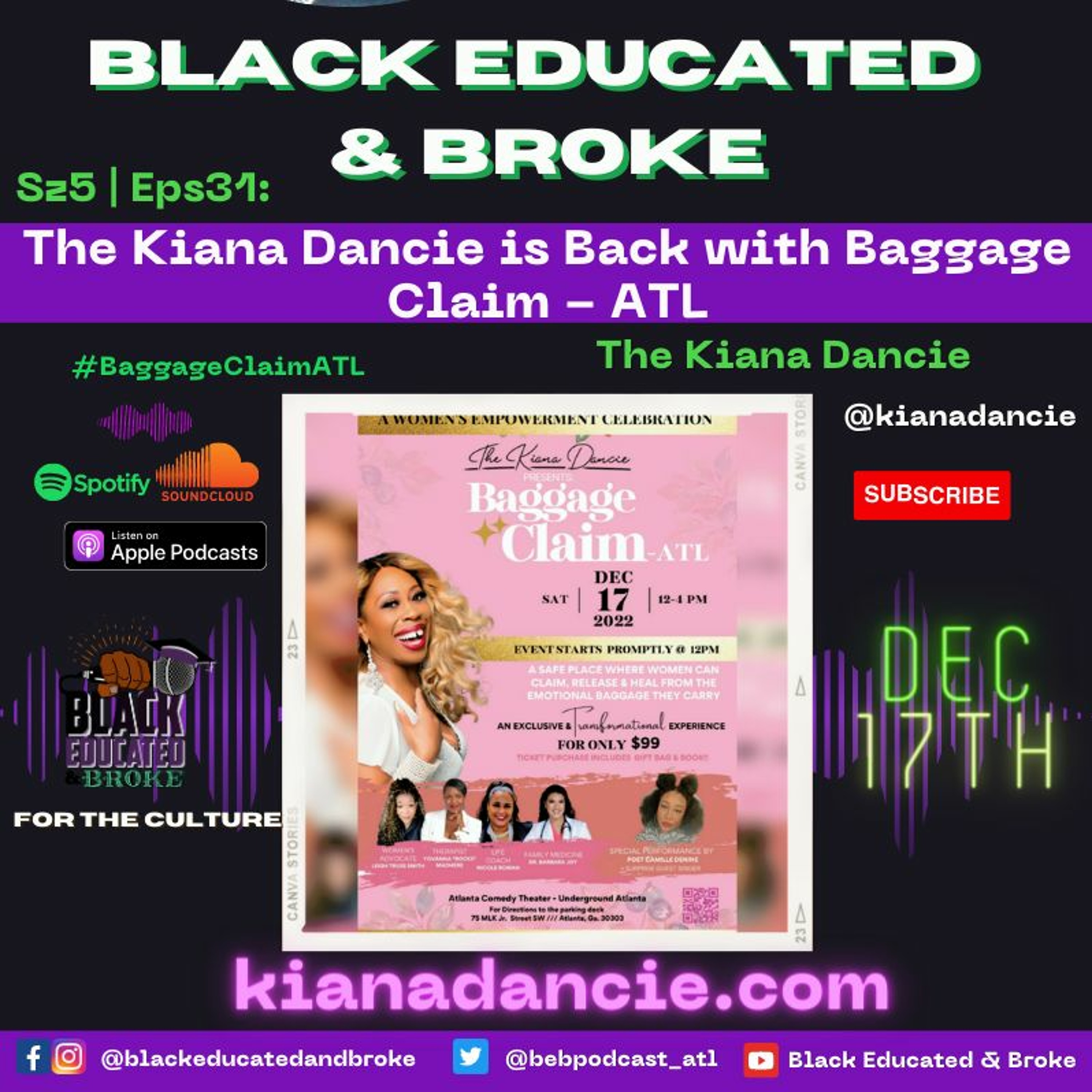 Szn5 Eps31: The Kiana Dancie is Back with Baggage Claim - ATL episode artwork
