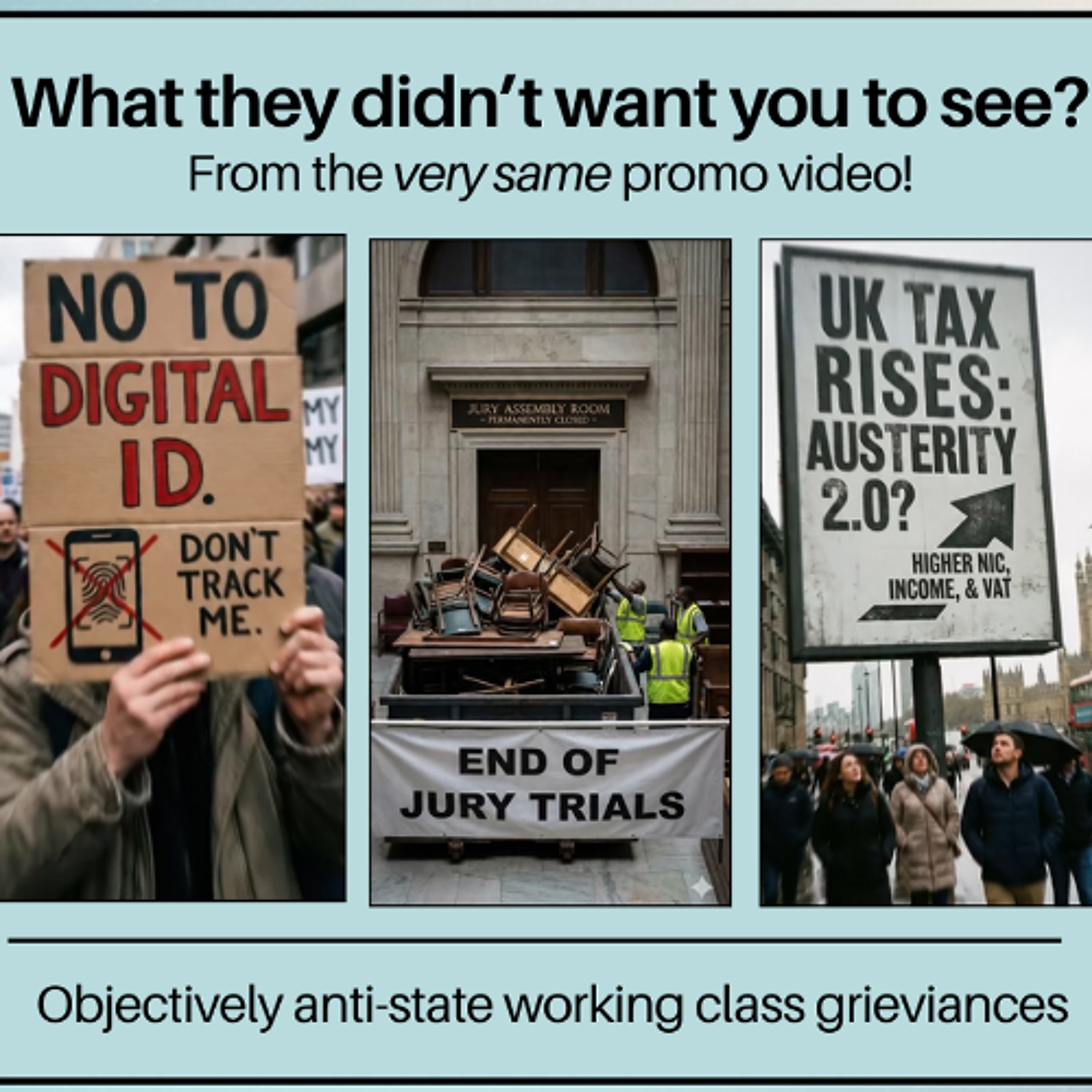 Why is the Bristol left opposing a march against digital IDs and non-jury trials?