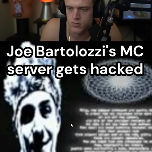 joe bartolozzi's mc server gets hacked