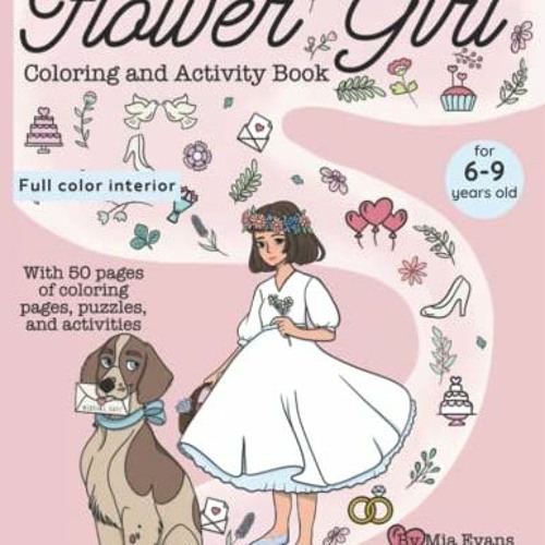 Stream Flower Girl Coloring Book