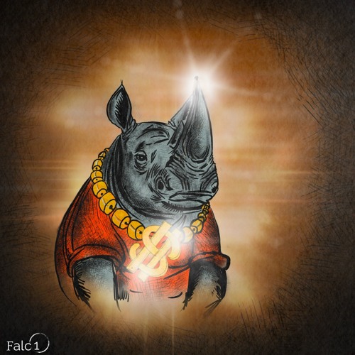 Inktober 2024 21. Rhinoceros FunkyD - Valentino