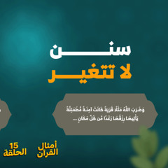 أمثال القرآن 15 | سنن لا تتغير | د. رامي النحراوي