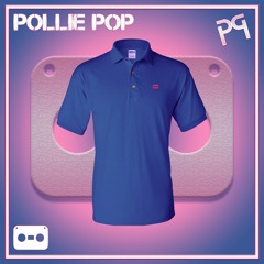 Pollie Pop Polo Blue Polo Pink Tape