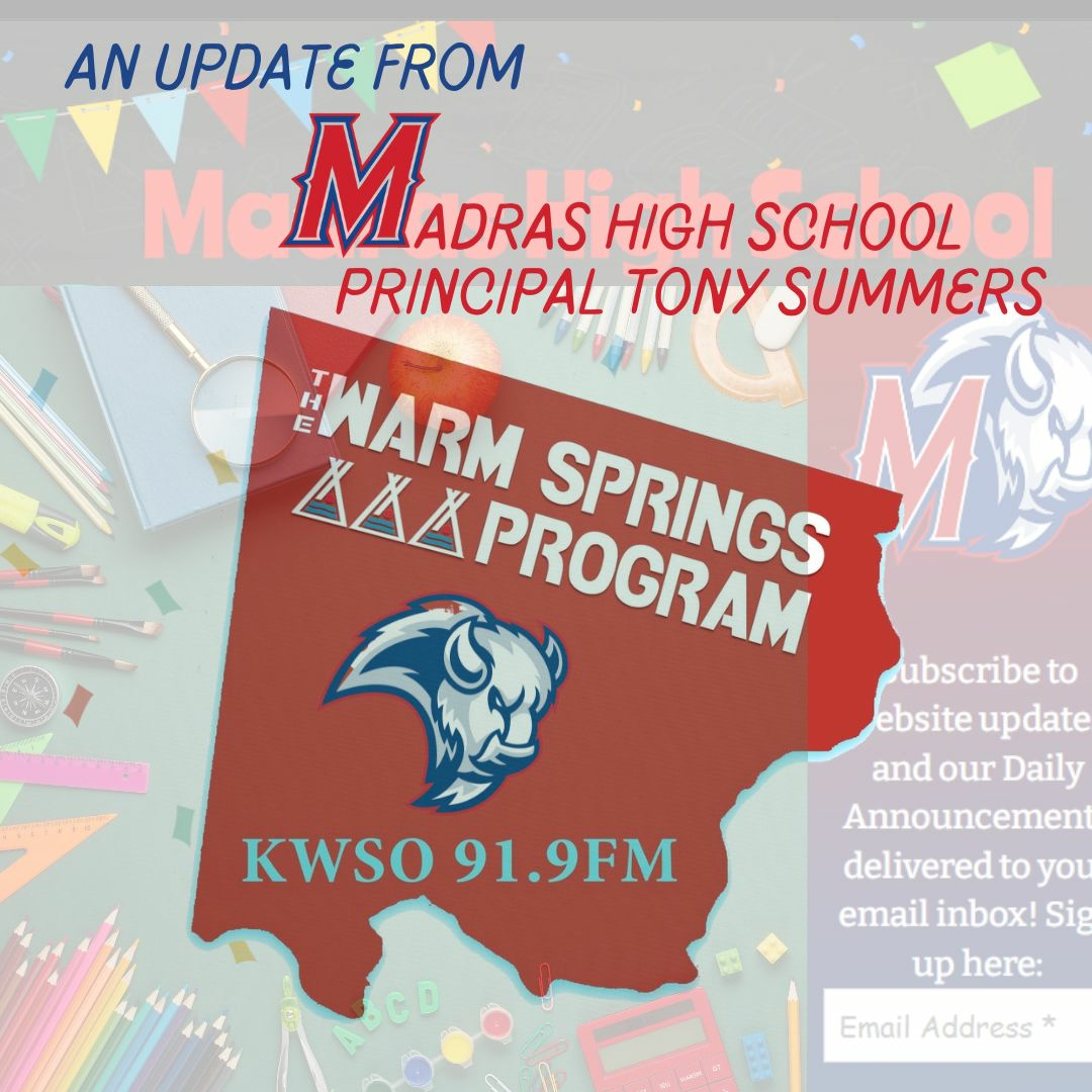 MHS Principal Tony Summers - KWSO Warm Springs Program Podcast episode artwork