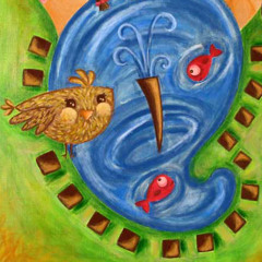 تو حوض خونه ما ماهیای رنگارنگ