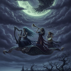 Psychedelic underground trance party ritual_Moonlit Velvet Flight