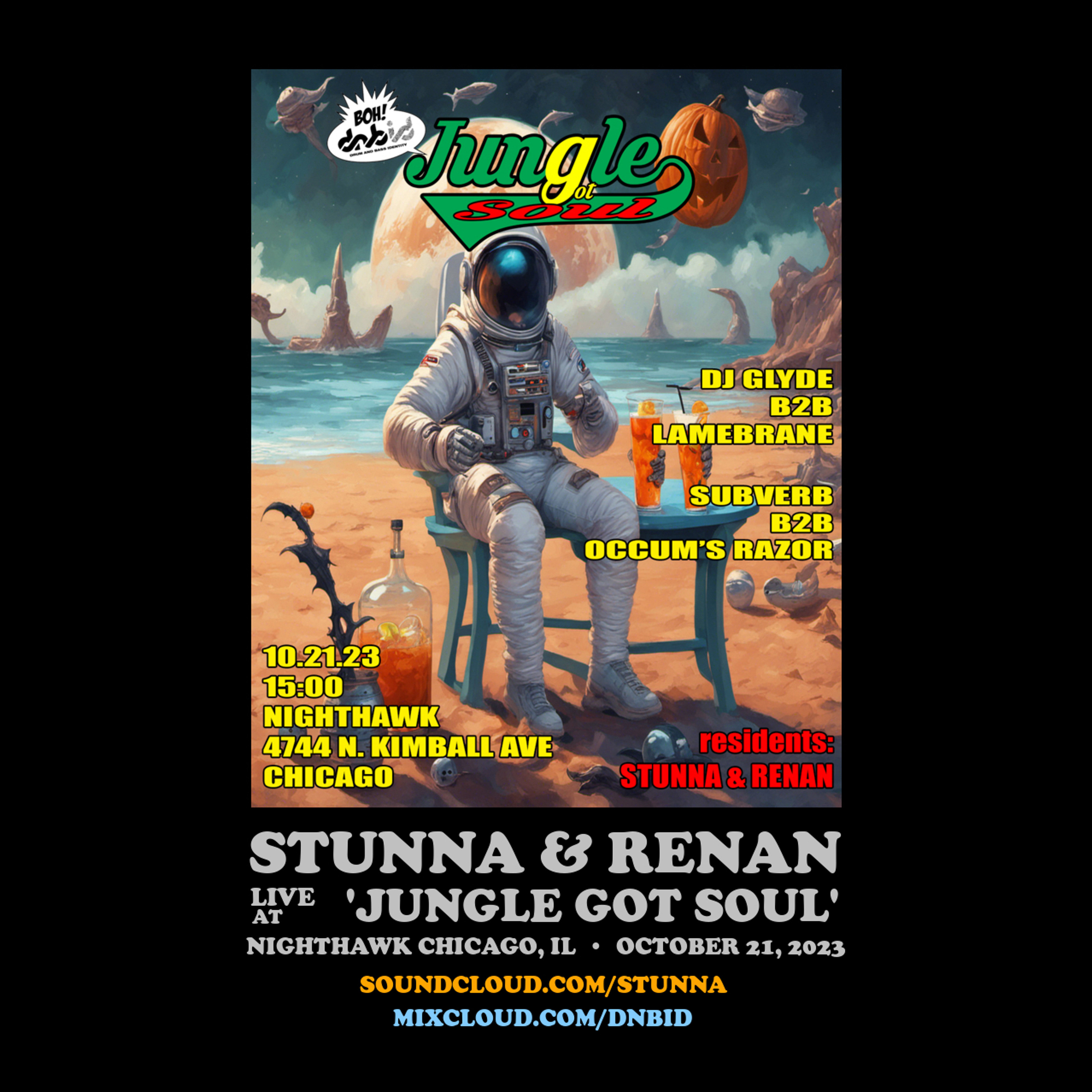 STUNNA + RENAN Live at JUNGLE GOT SOUL Nighthawk Chicago October 21 2023 episode artwork