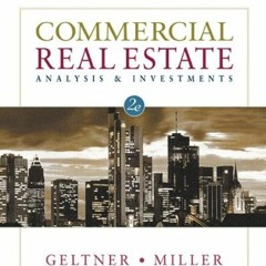[Get] EBOOK EPUB KINDLE PDF Commercial Real Estate Analysis and Investments by  David