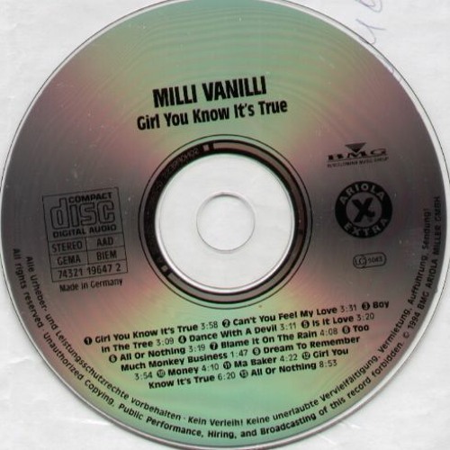 ミリ・ヴァニリ　Girl You Know It's True　リミックス集CD Amazon.co.jp: Girl You Know It's True: ミュージック